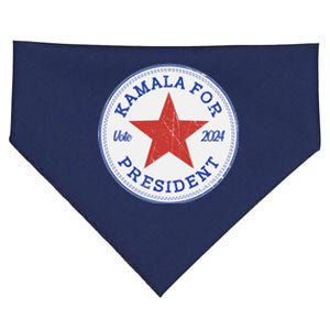 Vote 2024 Kamala For President Sneaker Logo USA-Made Doggie Bandana