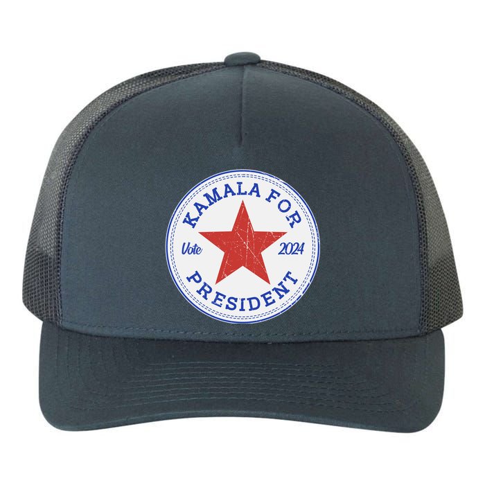 Vote 2024 Kamala For President Sneaker Logo Yupoong Adult 5-Panel Trucker Hat