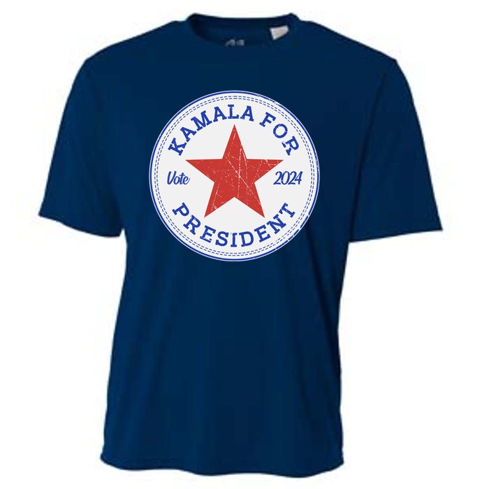 Vote 2024 Kamala For President Sneaker Logo Cooling Performance Crew T-Shirt