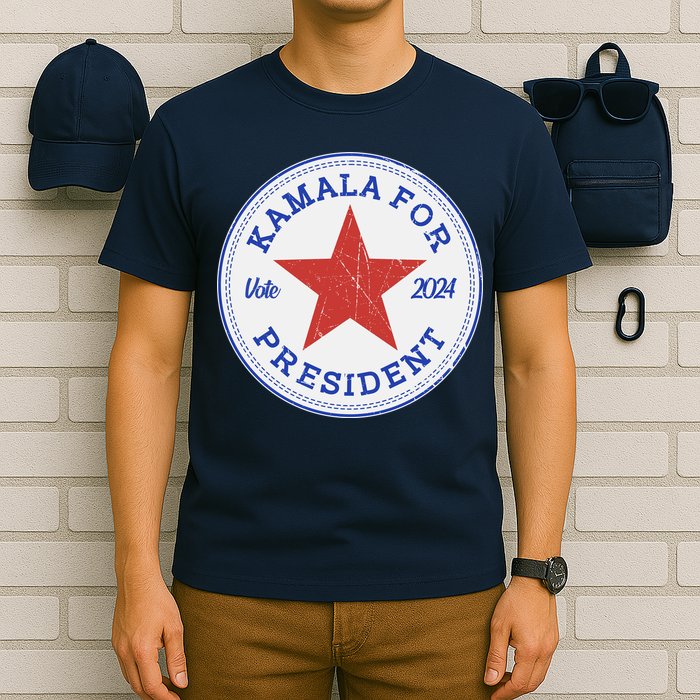 Vote 2024 Kamala For President Sneaker Logo T-Shirt