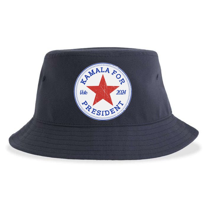 Vote 2024 Kamala For President Sneaker Logo Sustainable Bucket Hat