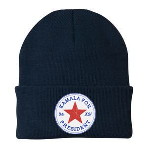 Vote 2024 Kamala For President Sneaker Logo Knit Cap Winter Beanie