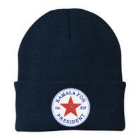 Vote 2024 Kamala For President Sneaker Logo Knit Cap Winter Beanie