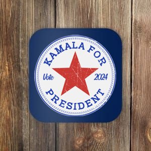 Vote 2024 Kamala For President Sneaker Logo Coaster