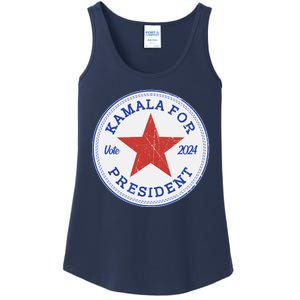 Vote 2024 Kamala For President Sneaker Logo Ladies Essential Tank