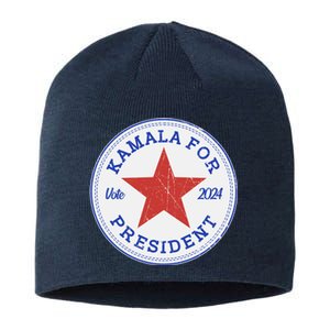 Vote 2024 Kamala For President Sneaker Logo Sustainable Beanie