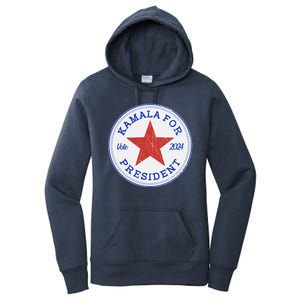 Vote 2024 Kamala For President Sneaker Logo Women's Pullover Hoodie