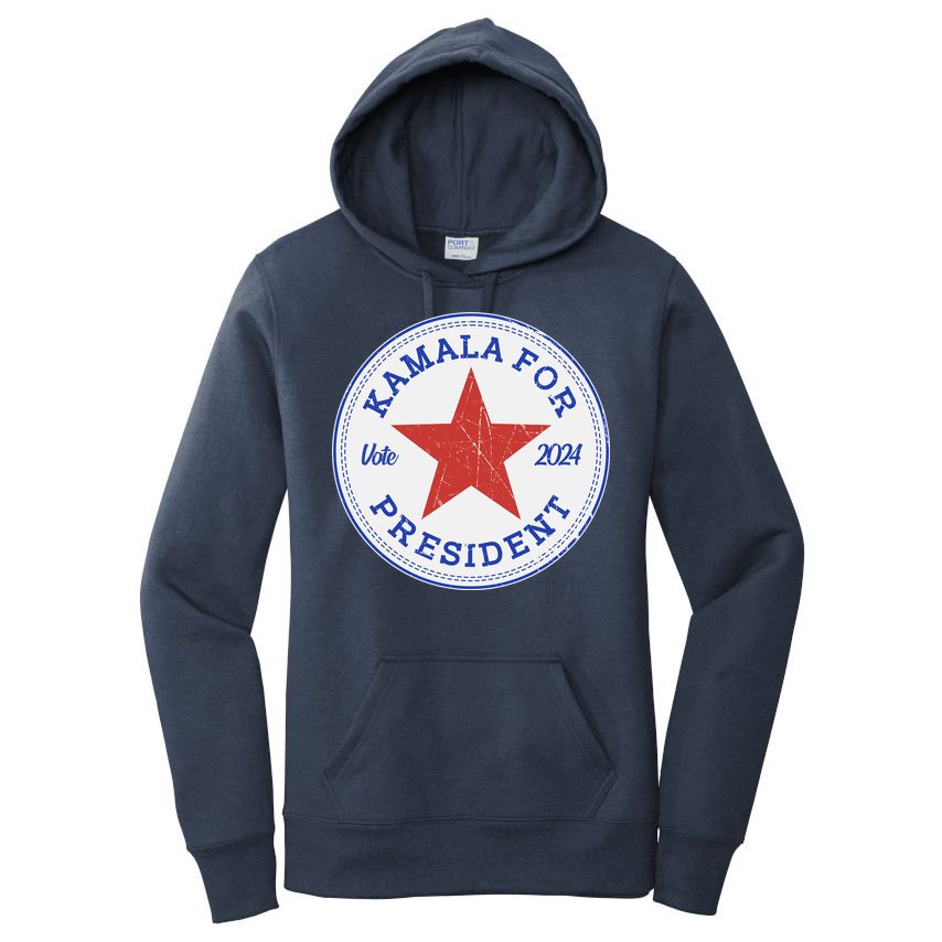 Vote 2024 Kamala For President Sneaker Logo Women's Pullover Hoodie