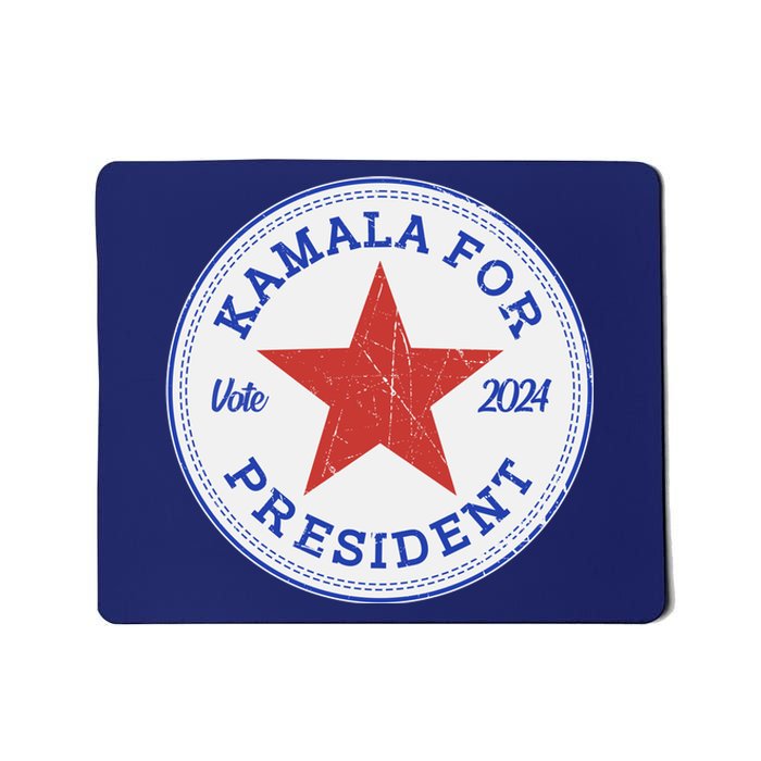 Vote 2024 Kamala For President Sneaker Logo Mousepad