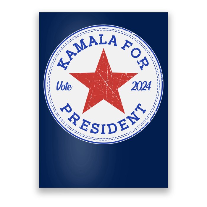 Vote 2024 Kamala For President Sneaker Logo Poster