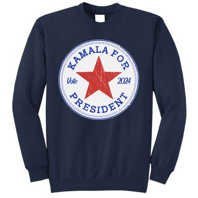 Vote 2024 Kamala For President Sneaker Logo Tall Sweatshirt