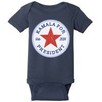 Vote 2024 Kamala For President Sneaker Logo Baby Bodysuit