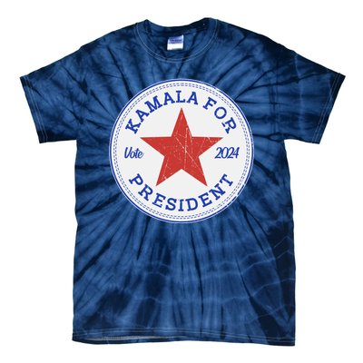 Vote 2024 Kamala For President Sneaker Logo Tie-Dye T-Shirt