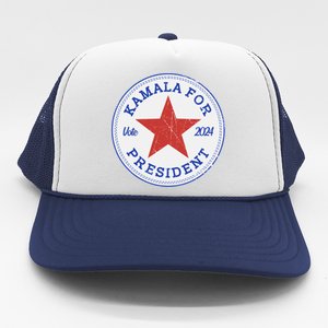 Vote 2024 Kamala For President Sneaker Logo Trucker Hat