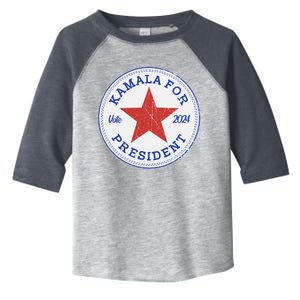 Vote 2024 Kamala For President Sneaker Logo Toddler Fine Jersey T-Shirt