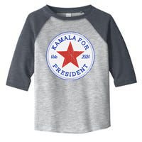 Vote 2024 Kamala For President Sneaker Logo Toddler Fine Jersey T-Shirt