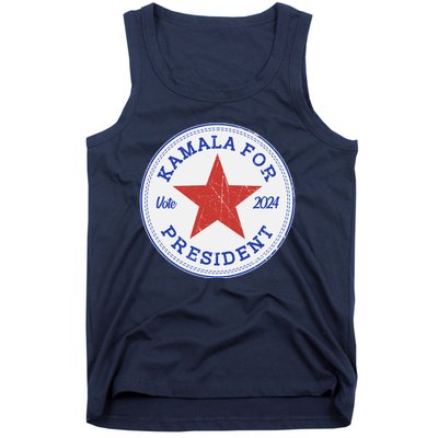 Vote 2024 Kamala For President Sneaker Logo Tank Top