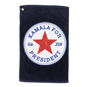 Vote 2024 Kamala For President Sneaker Logo Platinum Collection Golf Towel