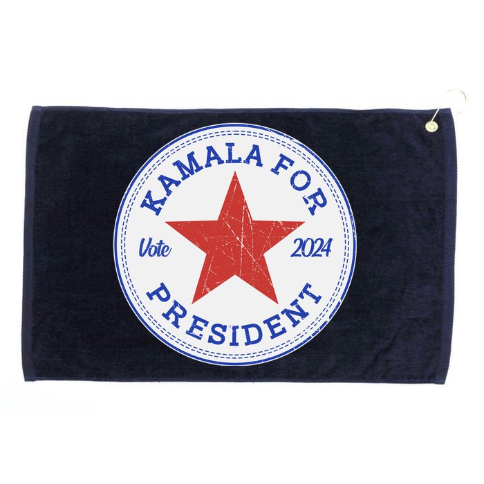 Vote 2024 Kamala For President Sneaker Logo Grommeted Golf Towel