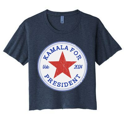 Vote 2024 Kamala For President Sneaker Logo Crop Top