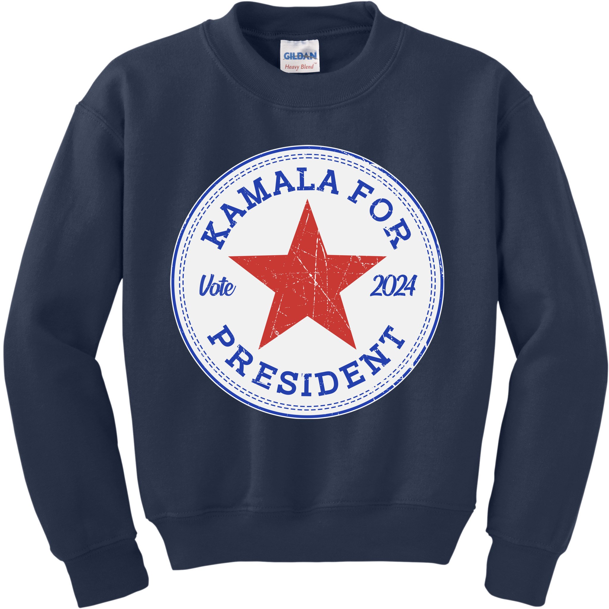 Vote 2024 Kamala For President Sneaker Logo Kids Sweatshirt