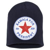 Vote 2024 Kamala For President Sneaker Logo Short Acrylic Beanie