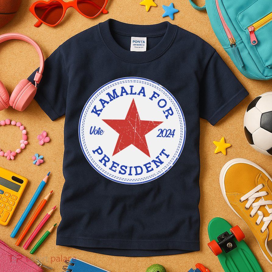 Vote 2024 Kamala For President Sneaker Logo Kids T-Shirt