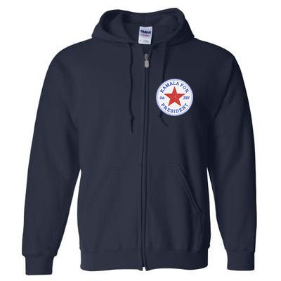 Vote 2024 Kamala For President Sneaker Logo Full Zip Hoodie