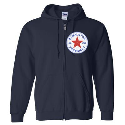 Vote 2024 Kamala For President Sneaker Logo Full Zip Hoodie