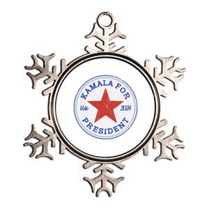 Vote 2024 Kamala For President Sneaker Logo Metallic Star Ornament