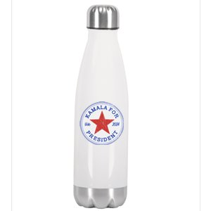 Vote 2024 Kamala For President Sneaker Logo Stainless Steel Insulated Water Bottle