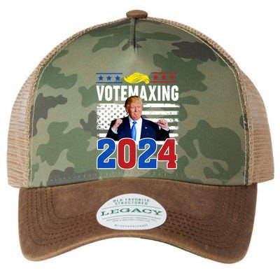Votemaxing 2024 Looksmaxxing Funny Legacy Tie Dye Trucker Hat