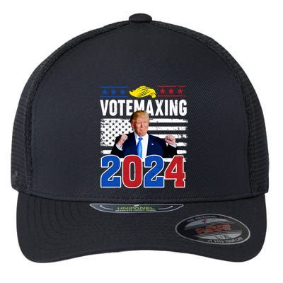 Votemaxing 2024 Looksmaxxing Funny Flexfit Unipanel Trucker Cap