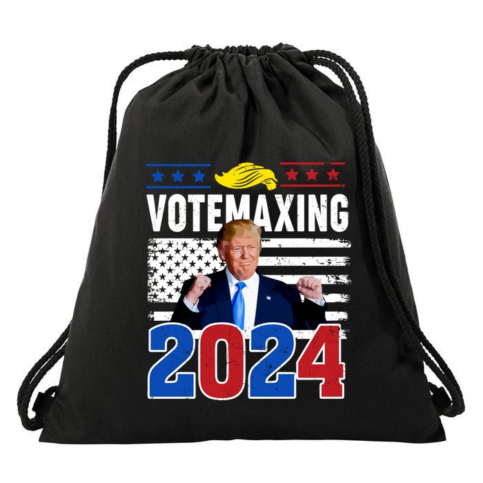 Votemaxing 2024 Looksmaxxing Funny Drawstring Bag