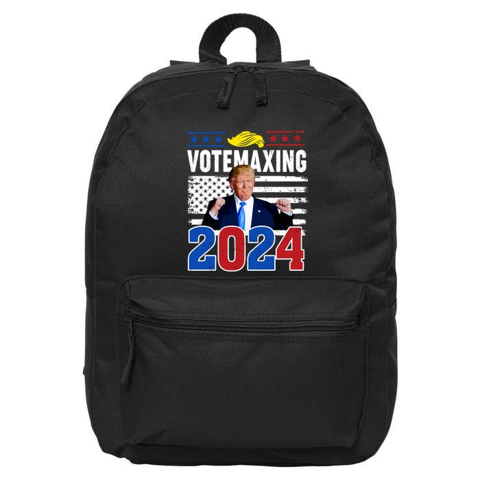 Votemaxing 2024 Looksmaxxing Funny 16 in Basic Backpack
