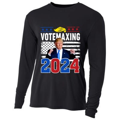 Votemaxing 2024 Looksmaxxing Funny Cooling Performance Long Sleeve Crew