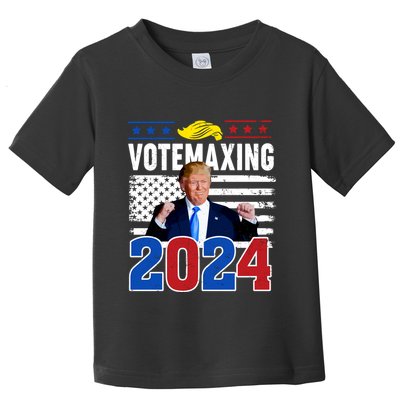 Votemaxing 2024 Looksmaxxing Funny Toddler T-Shirt