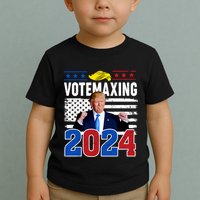 Votemaxing 2024 Looksmaxxing Funny Toddler T-Shirt