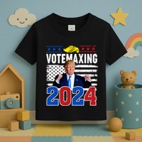 Votemaxing 2024 Looksmaxxing Funny Toddler T-Shirt