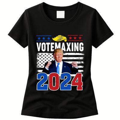 Votemaxing 2024 Looksmaxxing Funny Womens T-Shirt