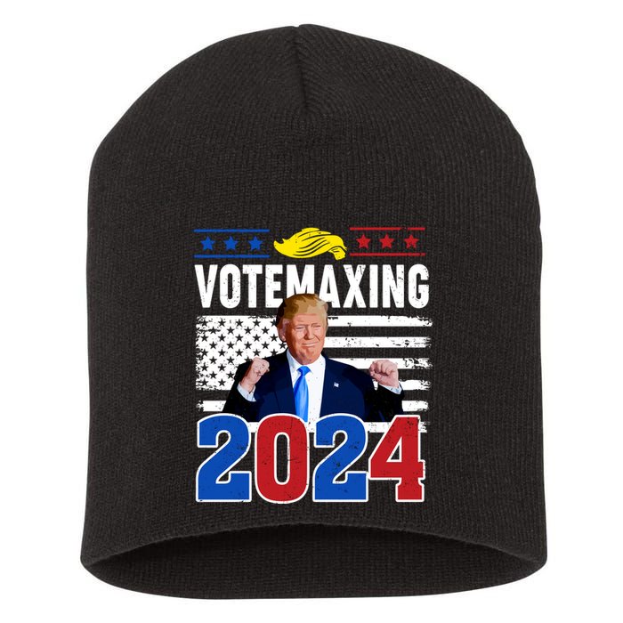 Votemaxing 2024 Looksmaxxing Funny Short Acrylic Beanie