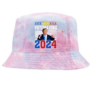 Votemaxing 2024 Looksmaxxing Funny Tie-Dyed Bucket Hat