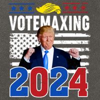 Votemaxing 2024 Looksmaxxing Funny Cotton Canvas Backpack