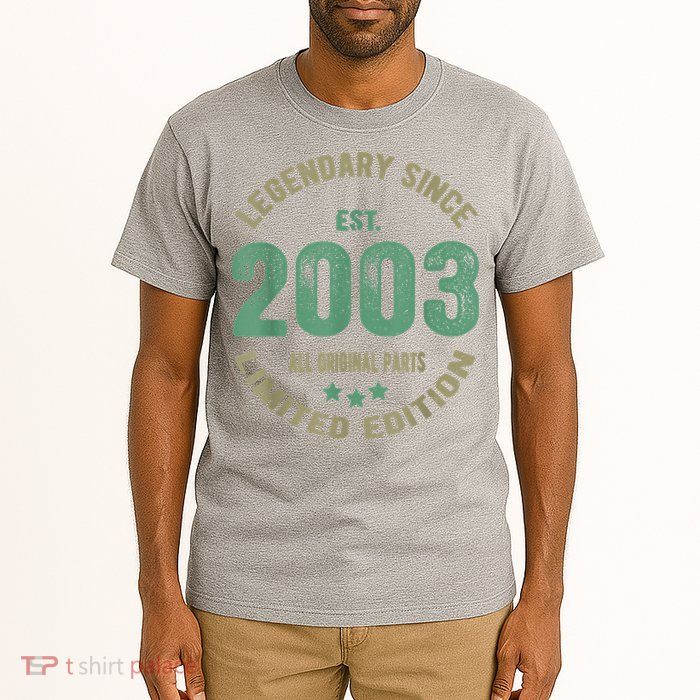 Vintage 2003 Limited Edition 20th Birthday 20 Year Old Tall T-Shirt