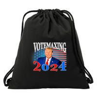 Votemaxing 2024 Looksmax Funny Drawstring Bag
