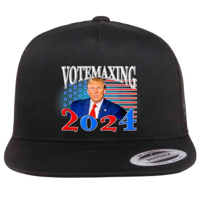 Votemaxing 2024 Looksmax Funny Flatbill Hat