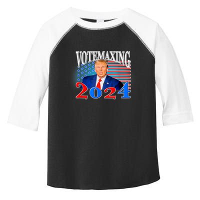 Votemaxing 2024 Looksmax Funny Toddler Fine Jersey T-Shirt