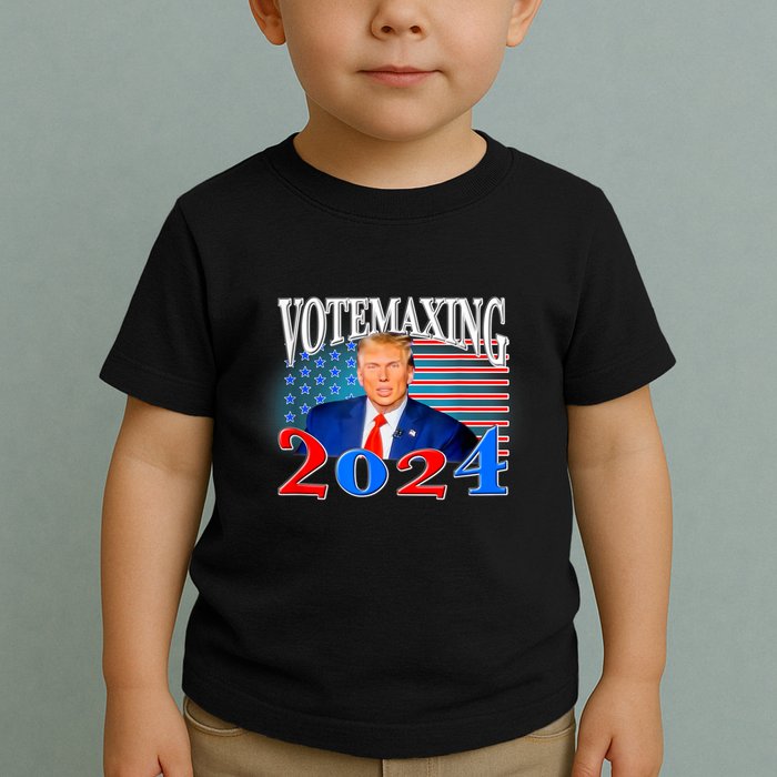 Votemaxing 2024 Looksmax Funny Toddler T-Shirt