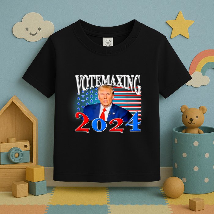 Votemaxing 2024 Looksmax Funny Toddler T-Shirt