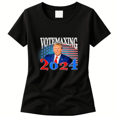 Votemaxing 2024 Looksmax Funny Womens T-Shirt